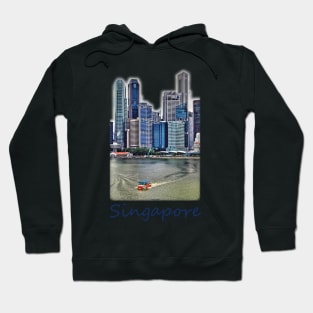 Amphibious Vehicle in front of Singapore Skyline Hoodie